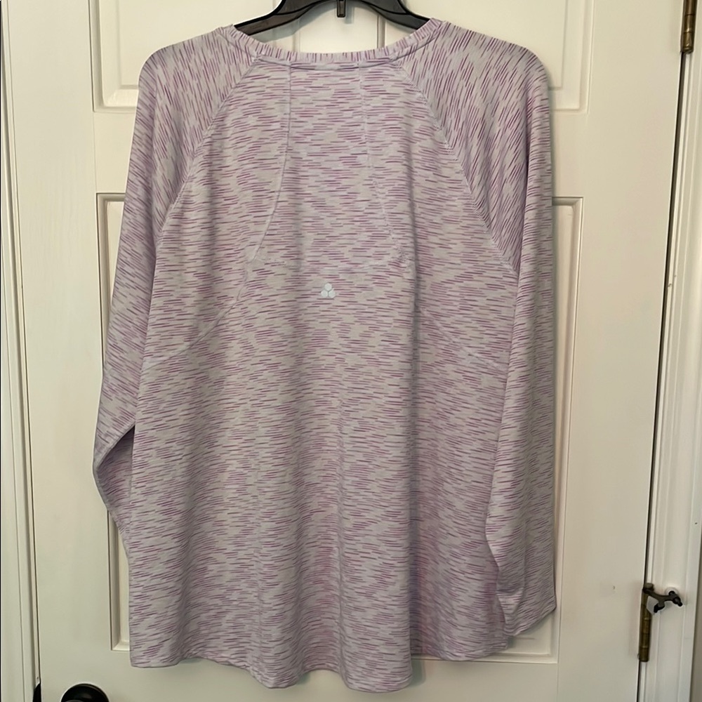Women's Lavender Long Sleeve Top - Picture 4 of 5